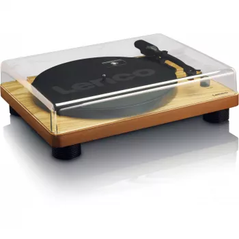 Tocadiscos Lenco LS-50 con altavoz madera