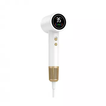 Secador de pelo DENVER HDD-1400W, 1400 W, blanco, 110–240 V, cable 1,8 m, 25–75 °C, 70×89×280 mm