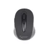 Ratón óptico inalámbrico Bluetooth GEMBIRD MUSWB2 — para diestros, 1600 DPI, 6 botones, negro/gris, pilas AAA