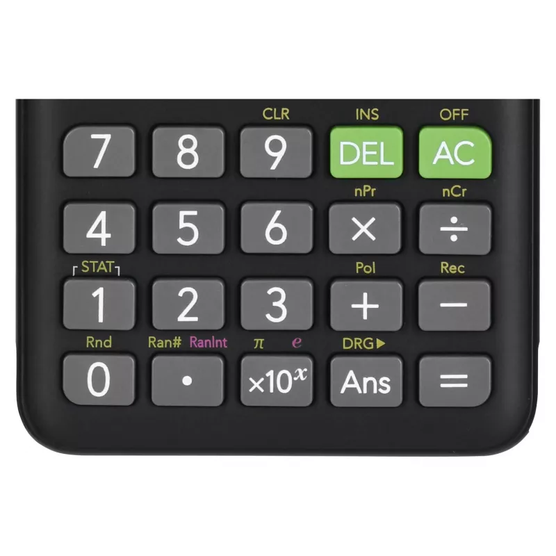 Casio FX-82ES PLUS-2 calculadora científica de bolsillo, 252 funciones, 77 x 162 mm, negra