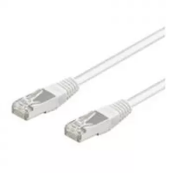 Wentronic Goobay cable de red CAT 5e, F/UTP, blanco, 1 m - mezcla de cobre CCA (93491)