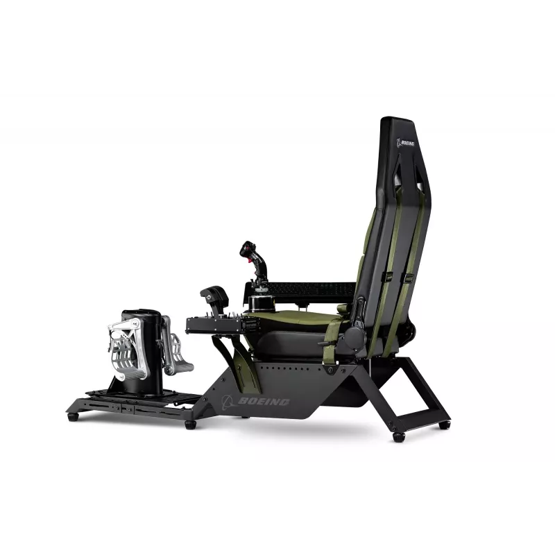 Asiento de cabina de Next Level Racing Flight Simulator Boeing Military 396055 — asiento especial para simulación de vuelo, compatible con mandos de vuelo y pedales