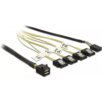 Cable DeLOCK Mini SAS HD SFF-8643 a 4xSATA 0,5m