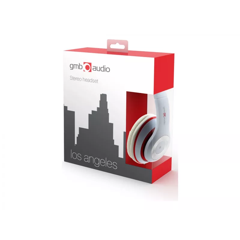 Auriculares Los Angeles blanco/MHS-LAX-W Gembird