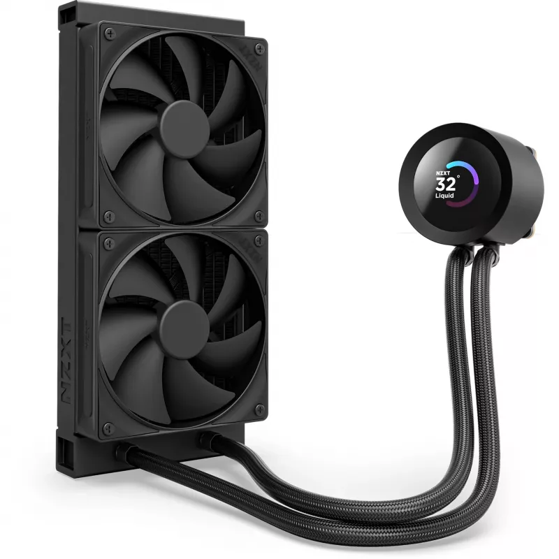 NZXT Kraken Plus 240 refrigeración líquida todo en uno para procesador 12 cm negro