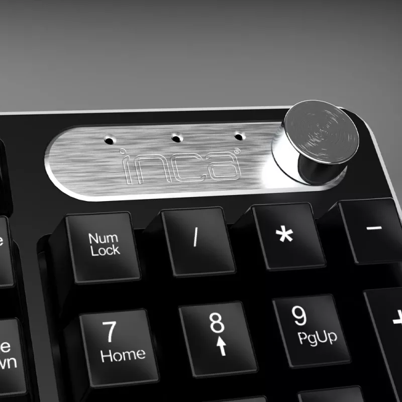 Inca IWS-549U Teclado y ratón incluidos Office RF Inalámbrico USB QWERTY Turco Negro