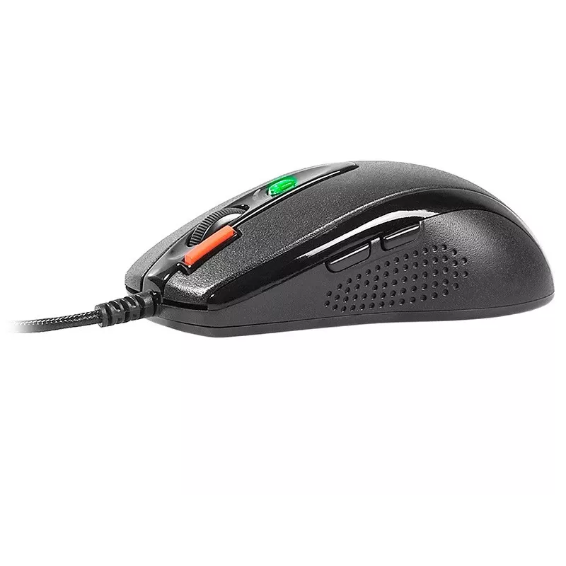 Ratón gaming A4Tech X-7120 USB Type-A ambidiestro 2000 DPI, 3 ms, con cable, negro