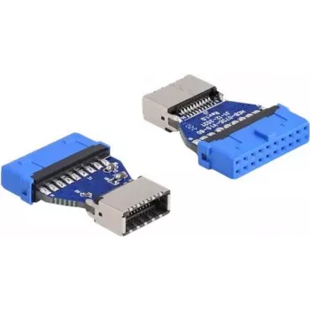 Adaptador DeLOCK USB conector hembra de tira de pines a Type-E Key A conector hembra interno de 20 pines