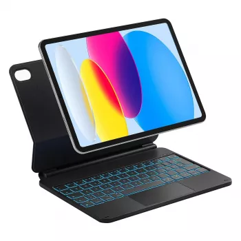 Funda tipo folio con teclado Bluetooth Inateck KB09119-10 para Apple iPad 11 pulgadas (27,9 cm) – compatible con 11.ª gen A16 2025 y 10,9 pulgadas 10.ª gen 2022