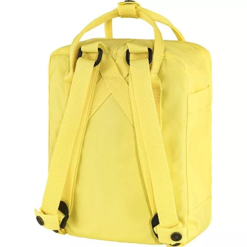 Mochila de ocio Fjällräven Kanken Mini amarilla polipropileno vinilo