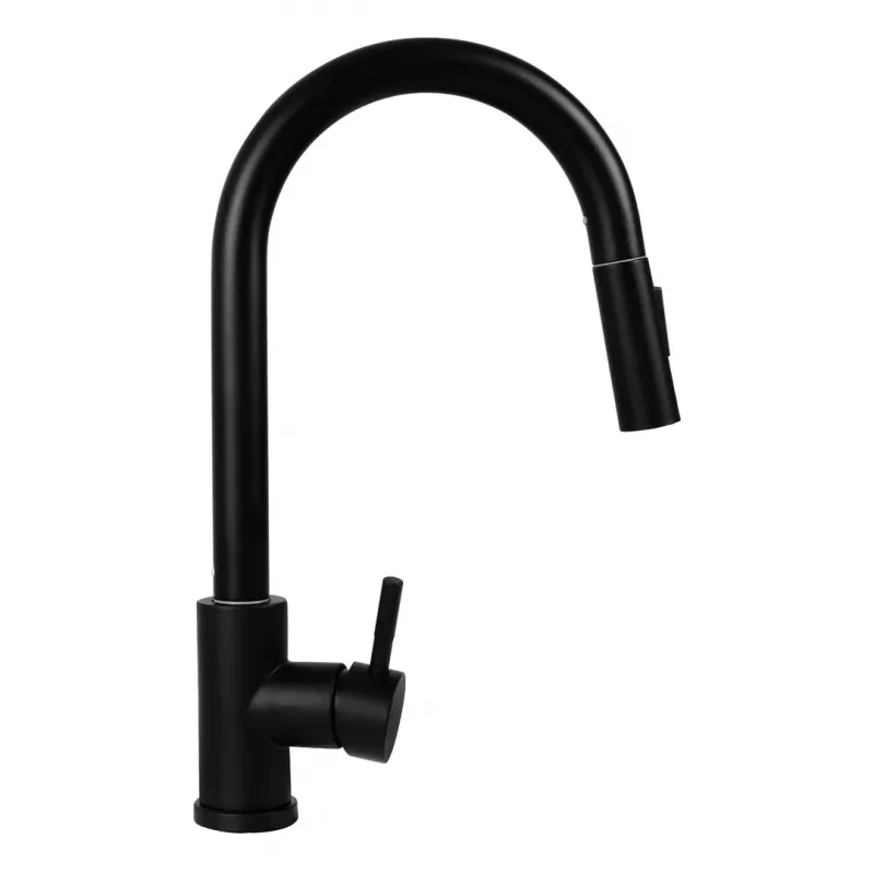 Set - fregadero PYRAMIS CAMEA (79x50) 1B 1D R + grifo IDEA Black Edition - 070168502BE - Volcano