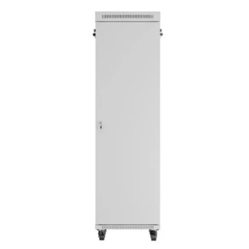 Lanberg FF01-6842-12SL armario rack de suelo de 19" 42U 600x800x2122 mm, puerta de cristal, LCD, flat pack, 1200 kg, IP20, gris