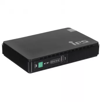 Fuente de alimentación MPL Power RouterUPS-30-PoE 30 W para interiores, 100–240 V, negro, 160×105×28 mm
