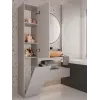 Armario de baño alto con cesta Top E Shop NEL IV Kaszmir