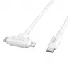 Cable USB HYPER HyperJuice USB 2.0 1,5 m USB-C USB-C/Lightning blanco