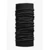 Buff 100637 Merino Lightweight braga de cuello, unisex, lana merino, negro liso
