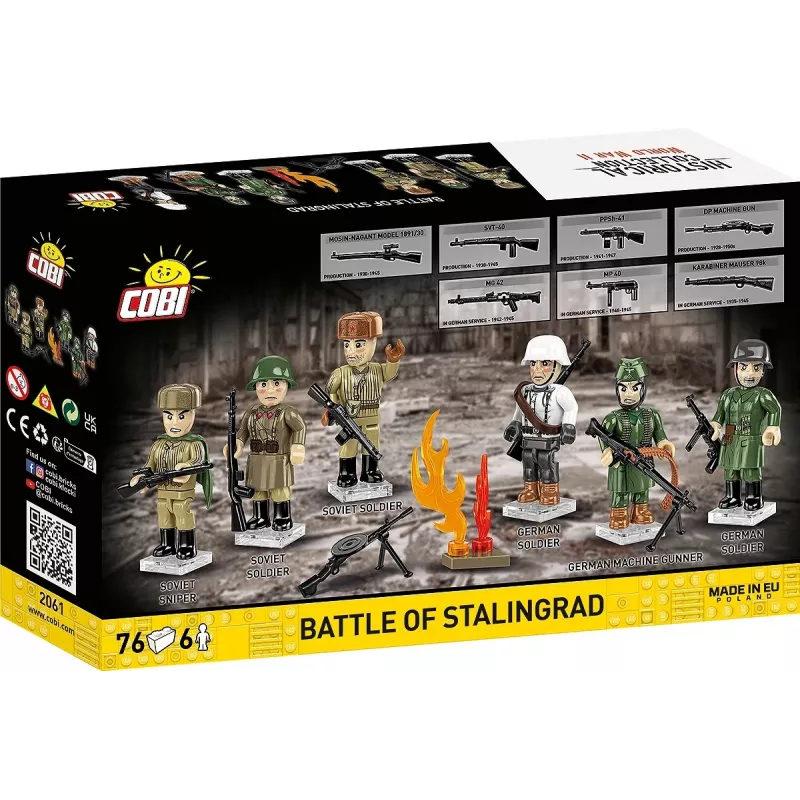 Cobi bloques de construcción Batalla de Stalingrado set de modelo — 76 piezas, diorama histórico