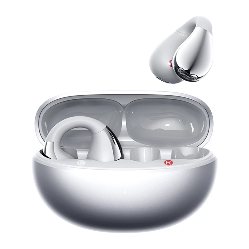Auriculares inalámbricos de gancho QCY Crossky Clip C30S, plata