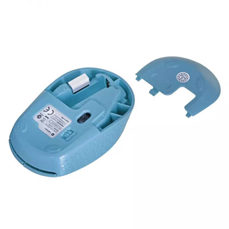 Natec Stork NMY-2001 ratón óptico inalámbrico, 1600 DPI, receptor USB, azul