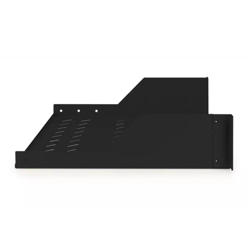 Digitus | Bandeja de 2U para racks | DN-19 TRAY-2-SW | negro | Perfecta para guardar componentes no aptos para 483 mm (19