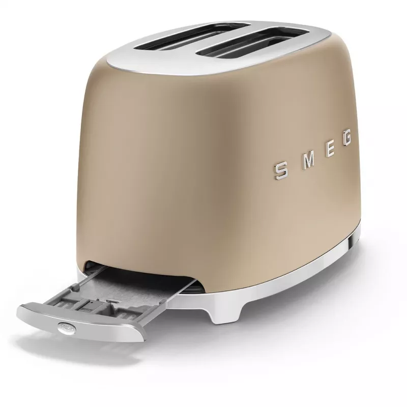 Tostadora Smeg 50's Style TSF01CHMEU 2 rebanadas Oro 950W