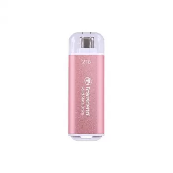 Unidad SSD Transcend 512 GB externa USB Type-C ESD300 Rosa