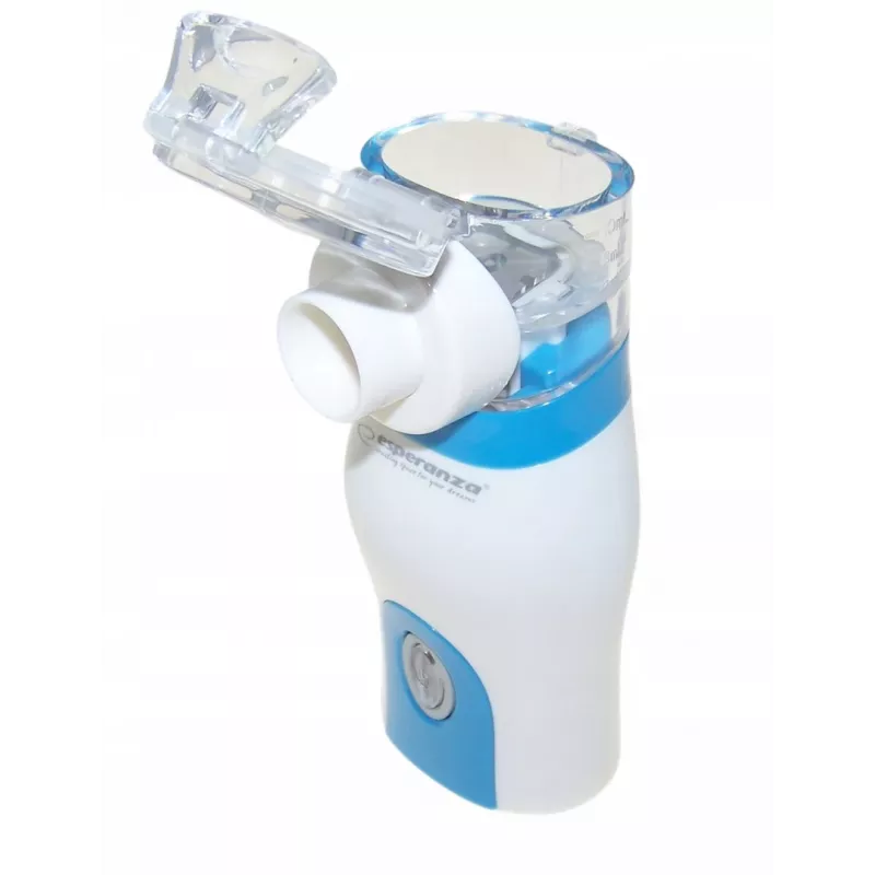 Inhalador portátil ESPERANZA ECN005 — nebulizador de bolsillo compacto, 0,2 ml/min, 21 dB, USB, 2×AA