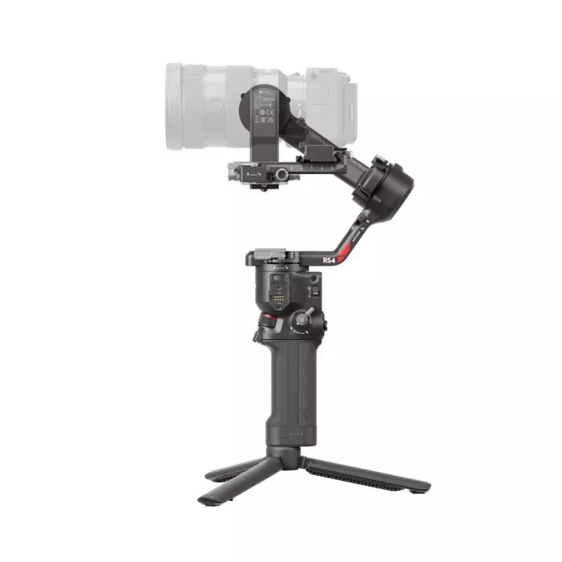 Estabilizador de cámara de mano DJI RS4, carcasa de aluminio, batería de 12 h, 1,066 kg, negro
