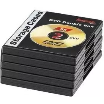 Hama 00051294 funda para disco óptico funda para DVD 2 discos negro