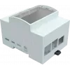 JOY-IT RPI CASE DIN4 - carcasa para Raspberry Pi 4, carril DIN, gris/transparente (RB-CASEP4+07)
