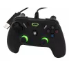 Esperanza EGG110K Vanquisher mando USB con cable para PC/PS3, con vibración, 12 botones, 2 sticks analógicos, negro/verde