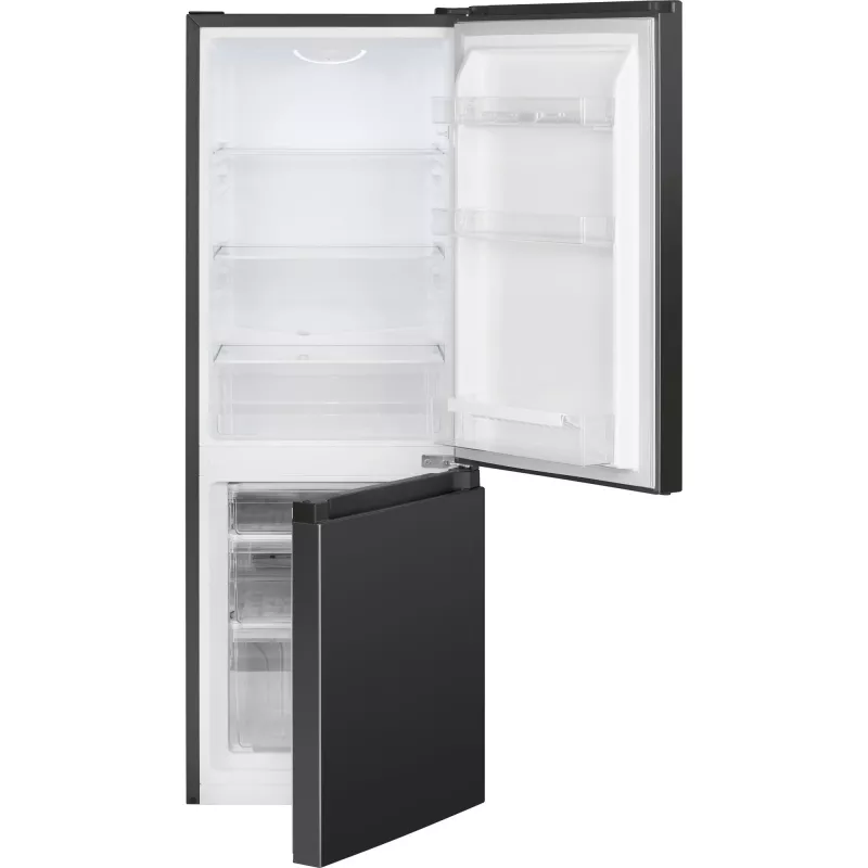 Frigorífico independiente BOMANN KG 320.2, 165 l volumen total (frigorífico 122 l, congelador 43 l), negro, clase energética E, 143 cm