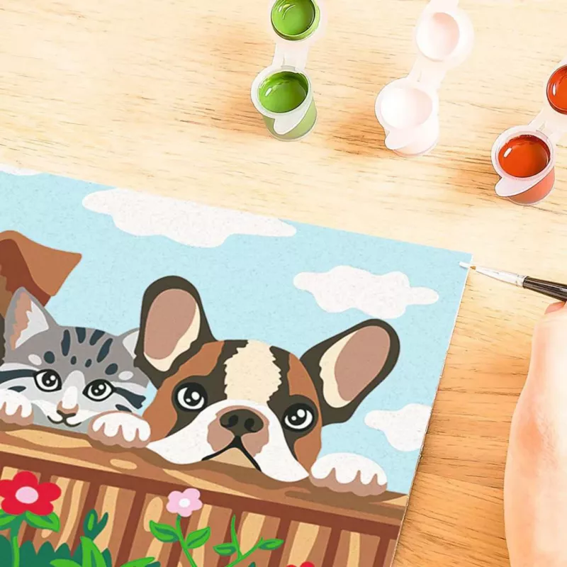 Set de pintura Ravensburger CreArt – Perros y gatos (set de pintar por números)