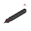 Alargador de corriente Maclean MCE187 3m 6 tomas AC interior negro
