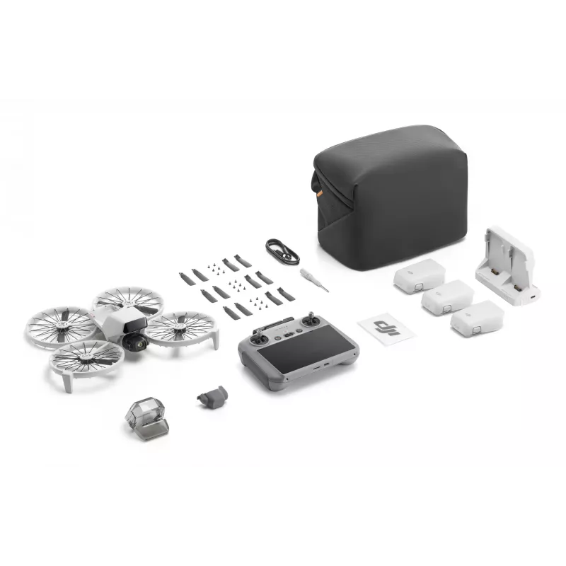 DJI Flip Fly More Combo (DJI RC 2) dron con cámara, 4K/60fps HDR, 48 MP, CMOS de 1/1,3″, 3 baterías