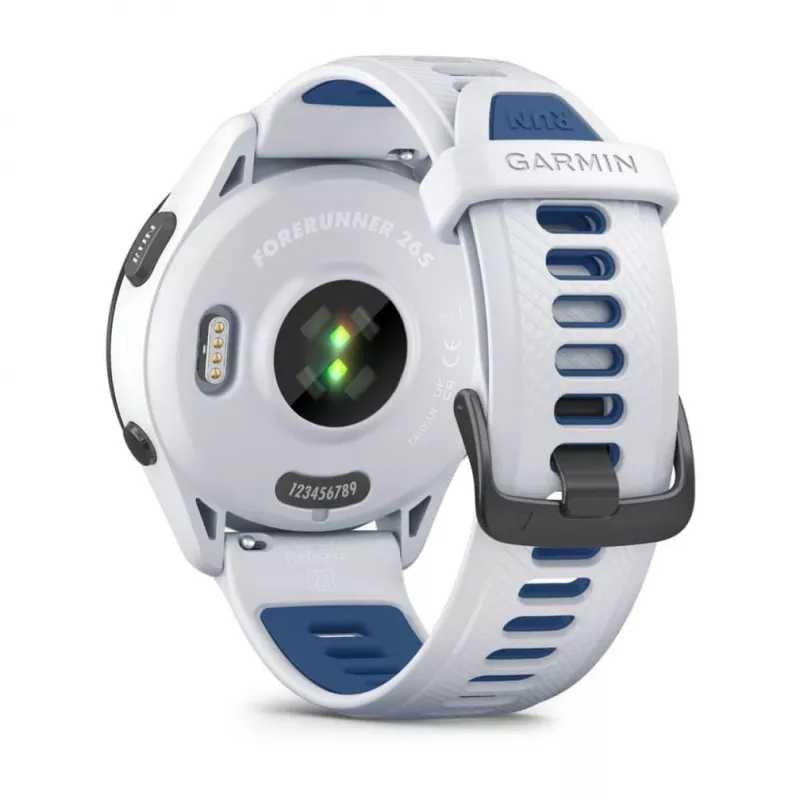 Smartwatch GARMIN Forerunner 265 — 46 mm carcasa de GFRP, AMOLED 1,3 inch, GPS/GLONASS/Galileo, 15 días de autonomía, 5 ATM, correa de silicona