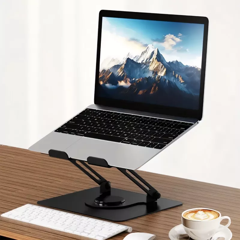 Soporte para portátil MEDIA-TECH MT2662 – ajustable en altura, plegable de aluminio para portátiles de 10–17 inch