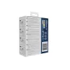 Adaptador de viaje de pared GEMBIRD TPA-1A2C20-02-W 20W — 1xUSB-A + 2xUSB-C, enchufe tipo G, 100–250 V, blanco