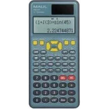 Calculadora de sobremesa Maul MSC 417 azul, negra, pantalla (dígitos): 10, alimentación solar/pilas (An x Al x Pr) 8,5 x 2,1 x 16,1 cm (7270790)