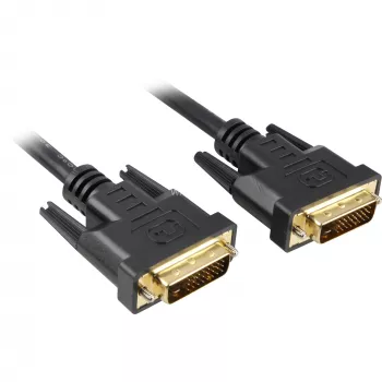 Cable DVI-D > DVI-D (negro, 5 metros, Dual Link, 24+1)