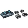 Fuente de alimentación MAKITA KIT 18V (BL1850Bx4+DC18RD) MAKPAC