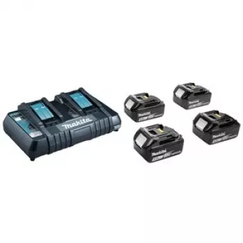 Fuente de alimentación MAKITA KIT 18V (BL1850Bx4+DC18RD) MAKPAC