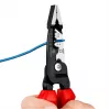 Knipex 13 72 200 ME pelacables negro, azul, rojo, acero inoxidable