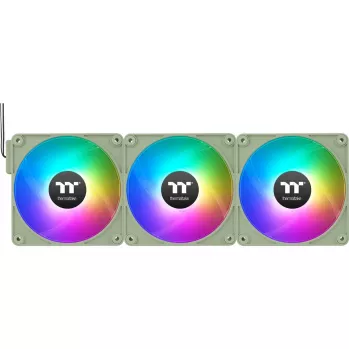 Thermaltake CT120 EX Reverse ARGB Sync 120 mm pack de 3 ventiladores de carcasa – Matcha Green