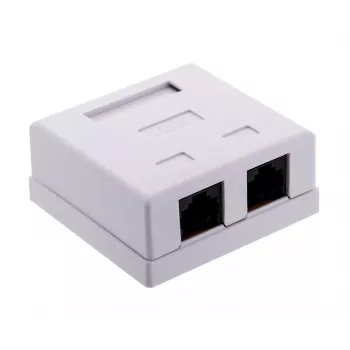 Alantec GN011 toma de red Cat6 blanca