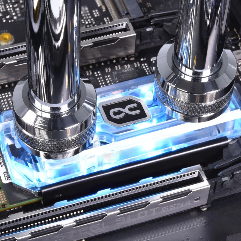 Refrigerador de agua para SSD Alphacool HDX Apex M.2 2280, Acrílico aRGB