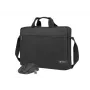 Maletín NATEC Wallaroo 39,6 cm (15,6 pulgadas) — maletín de poliéster para portátil, apto para pantallas de 15,6 pulgadas, negro