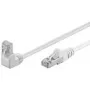 Wentronic Goobay cable de parcheo CAT 5e 1x en ángulo 90°, F/UTP, blanco, 0,25 m - mezcla de cobre CCA, 1x conector RJ45 macho 90° (8P8C) (94176)