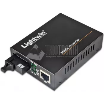 Lightwin LWC-10/100/1000-WDM-S20-B convertidor de medios de red 1000 Mbit/s 1550 nm monomodo negro (LWC-10/100/1000-WDM-S20-B)