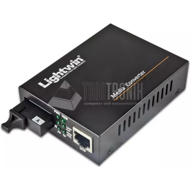 Lightwin LWC-10/100/1000-WDM-S20-B convertidor de medios de red 1000 Mbit/s 1550 nm monomodo negro (LWC-10/100/1000-WDM-S20-B)